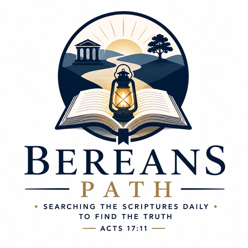Bereans Path logo — Searching the Scriptures daily to find the truth. Acts 17:11